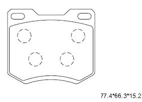 Brake Pad Set, disc brake (KD6741)