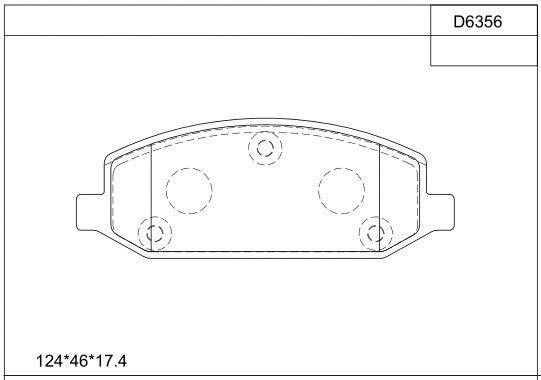 Brake Pad Set, disc brake (KD6356)