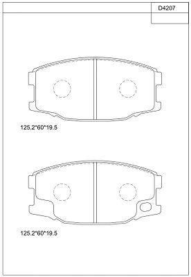Brake Pad Set, disc brake (KD4207)