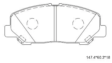 Brake Pad Set, disc brake (KD2771)