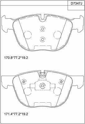 Brake Pad Set, disc brake (KD7347)