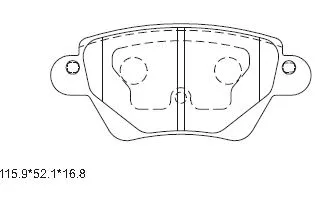 Brake Pad Set, disc brake (KD6504)