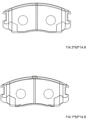Brake Pad Set, disc brake (KD4718F)