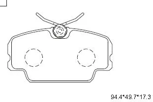 Brake Pad Set, disc brake (KD7778)