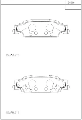 Brake Pad Set, disc brake (KD6546)