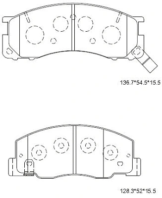 Brake Pad Set, disc brake (KD2694)