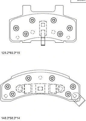 Brake Pad Set, disc brake (KD6733)