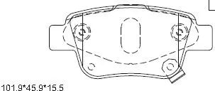 Brake Pad Set, disc brake (KD2749)