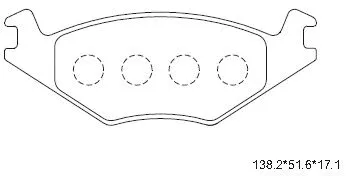 Brake Pad Set, disc brake (KD7789)