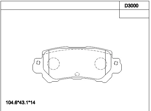 Brake Pad Set, disc brake (KD3000)