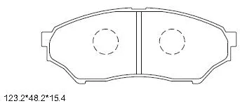 Brake Pad Set, disc brake (KD4264)
