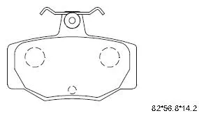 Brake Pad Set, disc brake (KD1733)