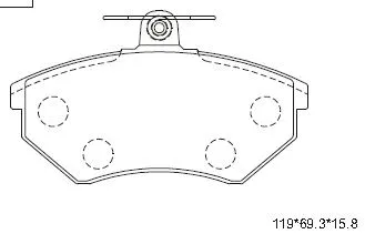 Brake Pad Set, disc brake (KD7710)