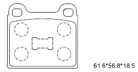 Brake Pad Set, disc brake (KD7713)