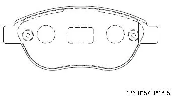 Brake Pad Set, disc brake (KD7720F)