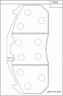 Brake Pad Set, disc brake (KD0918)