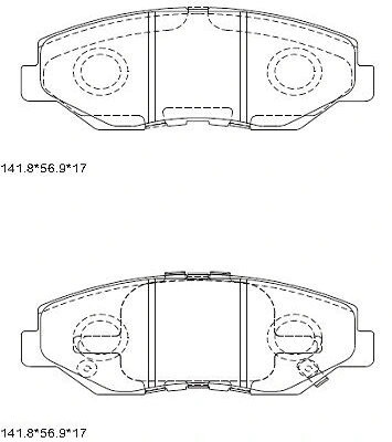 Brake Pad Set, disc brake (KD1513)