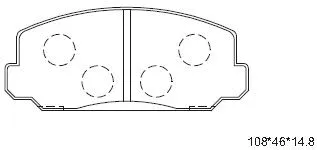 Brake Pad Set, disc brake (KD1741)