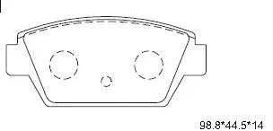 Brake Pad Set, disc brake (KD4710H)
