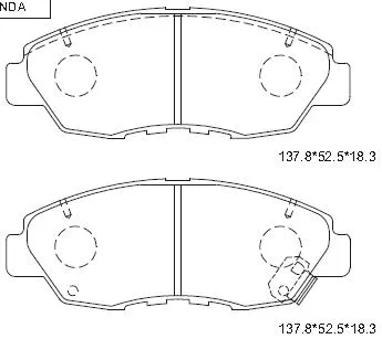 Brake Pad Set, disc brake (KD1701W)
