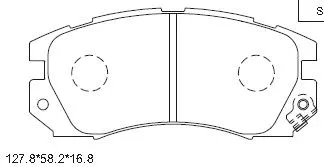 Brake Pad Set, disc brake (KD3781)