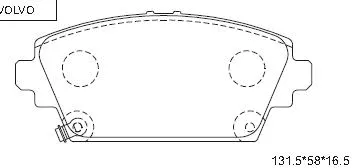 Brake Pad Set, disc brake (KD7727)