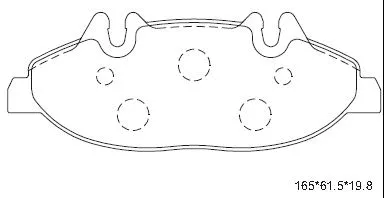 Brake Pad Set, disc brake (KD7544)