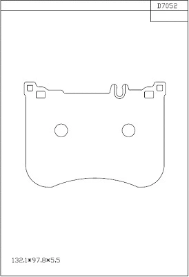 Brake Pad Set, disc brake (KD7052)