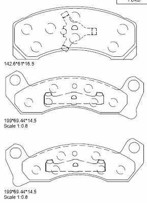 Brake Pad Set, disc brake (KD6764)