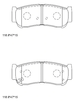 Brake Pad Set, disc brake (KD9739)