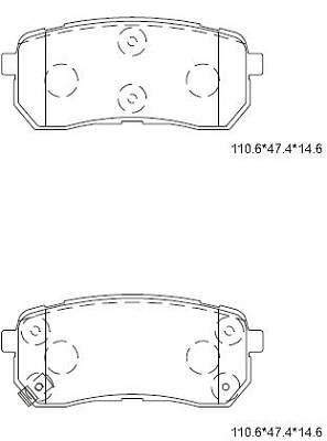 Brake Pad Set, disc brake (KD9758)