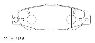 Brake Pad Set, disc brake (KD2705)