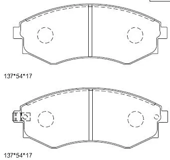 Brake Pad Set, disc brake (KD9713)