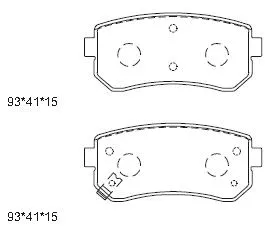 Brake Pad Set, disc brake (KD9745D)