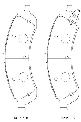 Brake Pad Set, disc brake (KD6742)