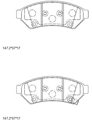 Brake Pad Set, disc brake (KD6501)