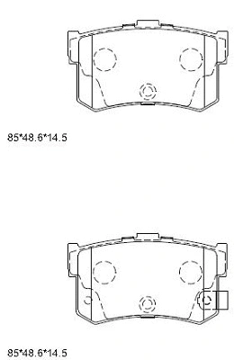 Brake Pad Set, disc brake (KD9709)