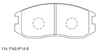 Brake Pad Set, disc brake (KD4718W)