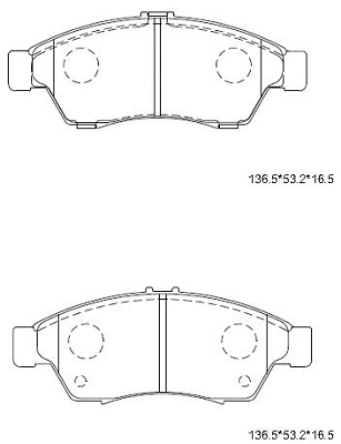 Brake Pad Set, disc brake (KD3395)