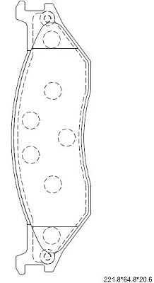 Brake Pad Set, disc brake (KD6334)
