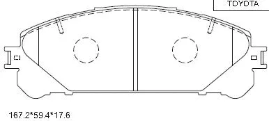 Brake Pad Set, disc brake (KD2505)