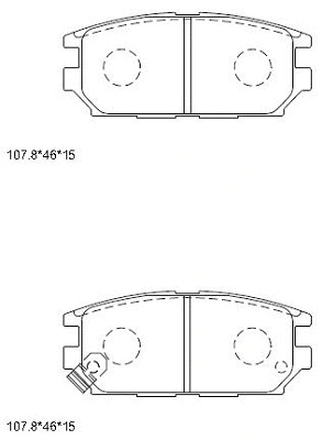 Brake Pad Set, disc brake (KD4720)