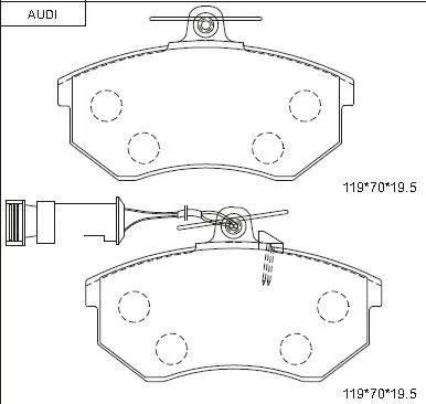 Brake Pad Set, disc brake (KD7700)