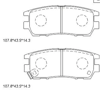 Brake Pad Set, disc brake (KD4244)