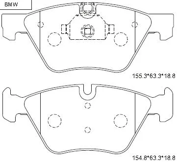 Brake Pad Set, disc brake (KD7553)
