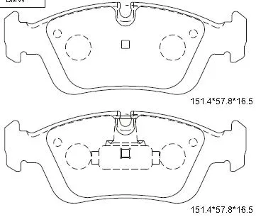 Brake Pad Set, disc brake (KD7774F)