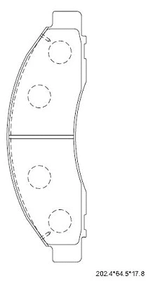 Brake Pad Set, disc brake (KD3400)