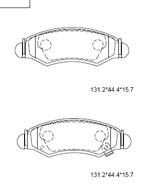 Brake Pad Set, disc brake (KD3760)