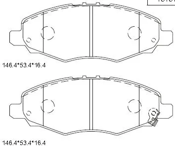 Brake Pad Set, disc brake (KD2735)