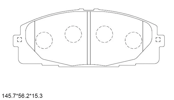 Brake Pad Set, disc brake (KD2608W)